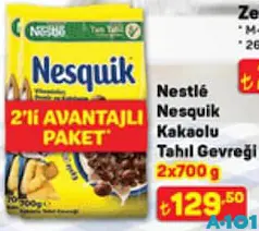 NESTLE NESQUİK KAKAOLU TAHIL GEVREĞİ 2X700 G